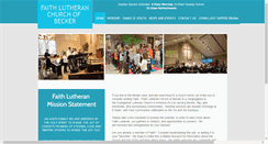 Desktop Screenshot of faithlutheran-becker.org