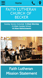 Mobile Screenshot of faithlutheran-becker.org